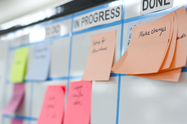 Agile project risk management board