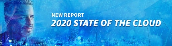 Graphic promoting the 2020 State of the Cloud Report from Flexera.  (CC BY 4.0) 
