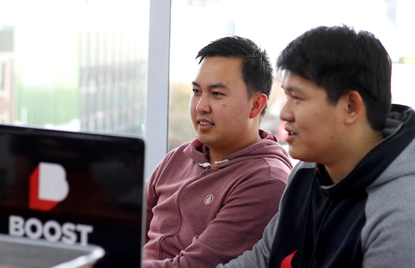 Click the photo of Boost developers Yar and Ben to ready the Story splitting case study. 