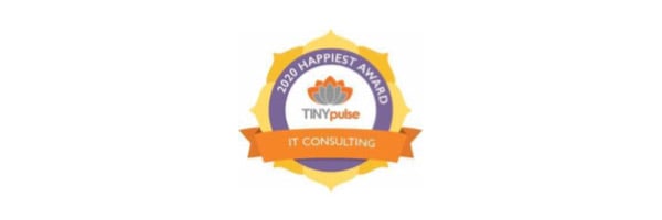TinyPulse 2020 happiest workplace award