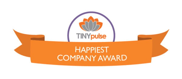 Tinypulse happiest company award badge
